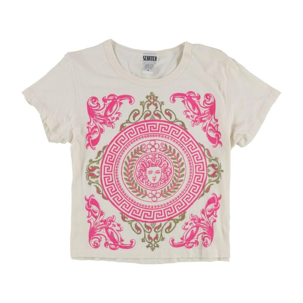 Scratch Womens Circle Face Graphic T-Shirt, NWT